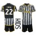 Juventus Timothy Weah #22 Hjemmedraktsett Barn 2023-24 Korte ermer (+ Korte bukser)